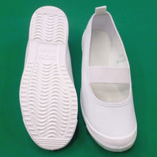 ムーンスター 日本製 上履き（ホワイト×18.0cm）
