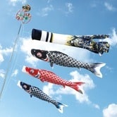 【鯉のぼり】鯉のぼりセット銀翔 1.2m（撥水） ベランダ マンション ポリエステルサテン 端午の・・・
