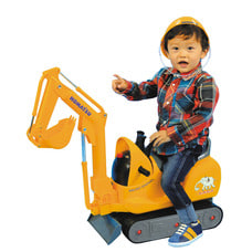 マイクロショベル コマツPC01 足けり乗用玩具 乗れる車のおもちゃ サウンド ヘルメット付 働く車 工事車両 3歳 4歳 トイコー【送料無料】
