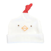 日本製 新生児ジャストサイズ帽子 (ホワイト)