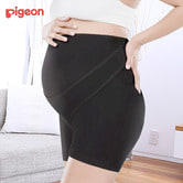 お手軽サポート おなかを支える妊婦帯パンツ (ブラック×Mサイズ)