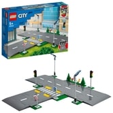 レゴ LEGO シティ 60304 つながる！ロードプレート 交差点