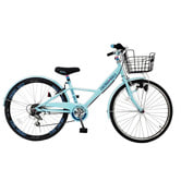 24インチ 身長125～140cm 子供用自転車 シカゴガール（ブルー） 女の子 トイザらス限定