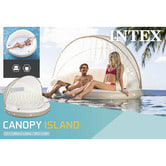 INTEX キャノピー アイランド 199×199×150cm 屋根付きフロート 水上ベッド  大・・・