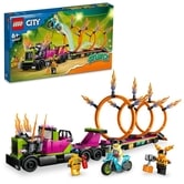 レゴ LEGO シティ トレーラートラックと火の輪くぐりチャレンジ 60357 おもちゃ ブロック・・・