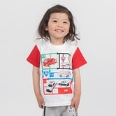 TOMICA トミカ NEWボックスアート 半袖Tシャツ(ホワイト×95cm)