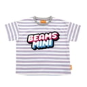 BEAMS  mini 半袖Tシャツ ボーダー ビームスミニ(ナチュラル×90cm)