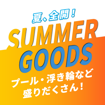 プール・浮き輪など盛りだくさん！サマーグッズ