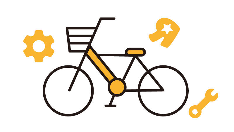 自転車組み立てイメージ