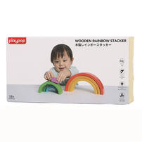 木製レインボースタッカー トイザらス限定  2歳 3歳 4歳