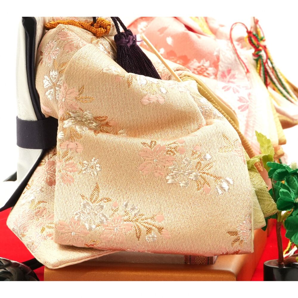 雛人形】ケース飾り 親王飾り「流水桜アクリル」（322927）ひな人形