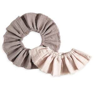 360度紬スタイ 2枚組 ガーゼ グレージュ×ベージュ