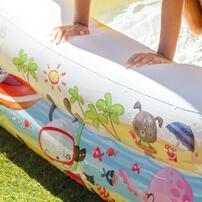 インテックス INTEX サンシェードプール 157&times;157&times;122cm パープル/イエロー 【種類ランダム】屋根付きプール ビニールプール 2歳 3歳