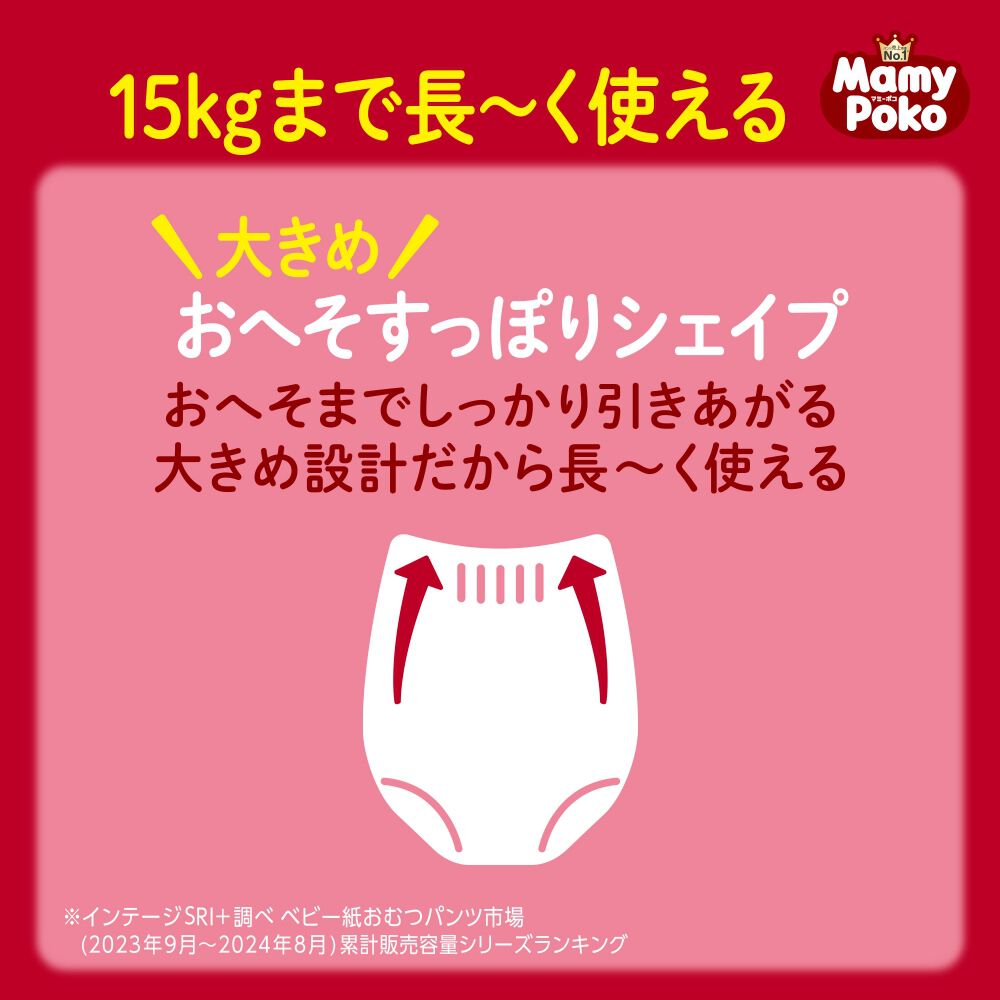 マミーポコ パンツ ドラえもん オムツLサイズ（9～15kg）186枚（62枚x3