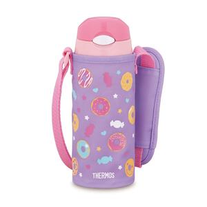 真空断熱ストローボトル400mlパープルピンク