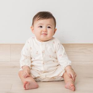 日本製ちびオール スムス 花柄 ナチュラル×50-60cm ベビーザらス限定