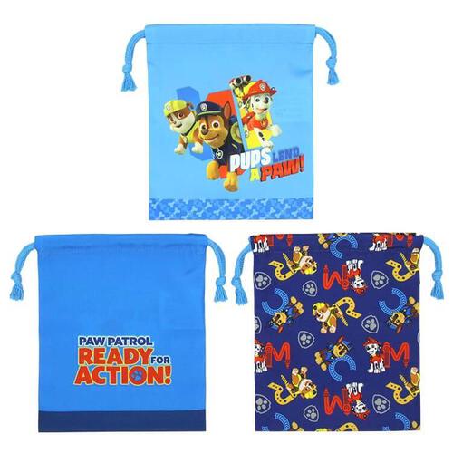 パウ・パトロール 巾着 3枚セット