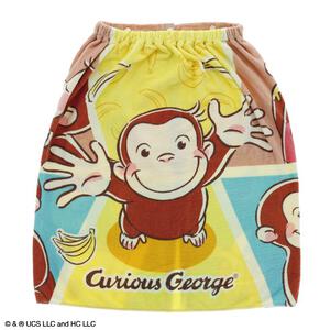 おさるのジョージ バナナキャッチ 60丈巻きタオル 60cm