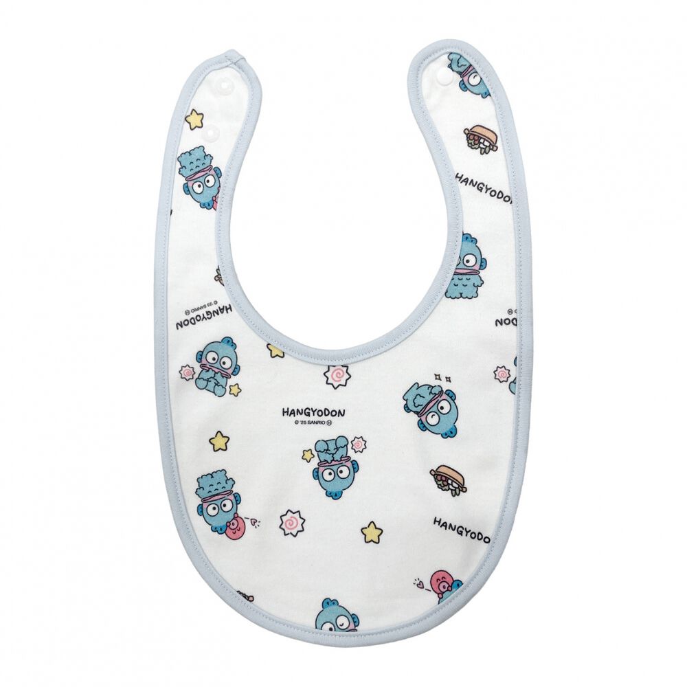 SANRIO サンリオ アップリケ付きスタイ2枚組 ハンギョドン(ブルー
