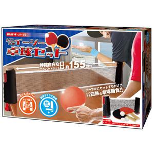 どこでもイージー卓球セット テーブルにセットするだけ