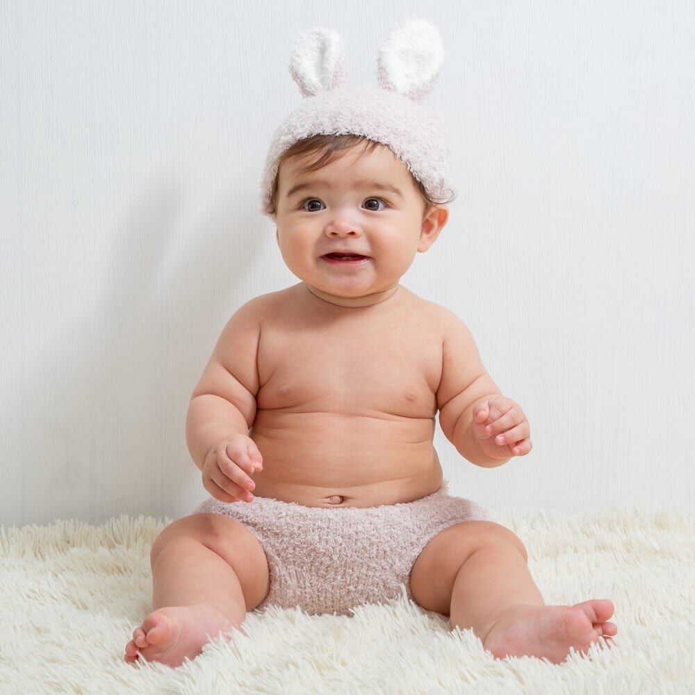 帽子付きブルマセット ボア うさぎ(ピンク×50-70cm) ベビーザらス限定