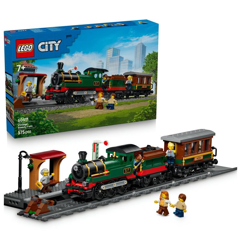 2026年6月1日発売】レゴ LEGO シティ ビンテージな蒸気機関車 おもちゃ