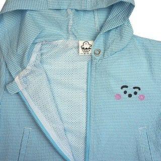 マウンテンパーカー 80-90 シナぷしゅ(ライトパステルブルー×90cm