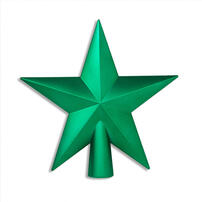 クリスマスツリー用 20cm ツリートップ シャイニー グリーン 緑 トイザらス限定