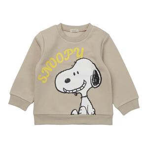 SNOOPY スヌーピー 長袖デイリートレーナー 起毛 スヌーピー横 ベージュ&times;90cm ベビーザらス限定