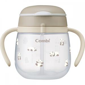 Combi コンビ ラクマグ 漏れないストロー 240 R (ぱんだ) 6ヵ月頃から