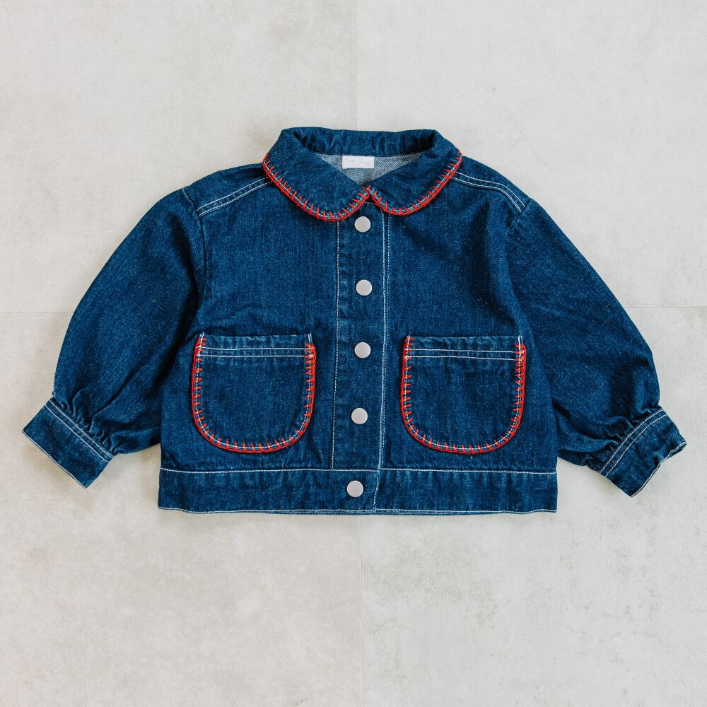 パピちゃん　Mal. デニムジャケット ブルー　新品未使用品 パピちゃん様専用 Mal. デニムジャケット ブルー 新品未使用品