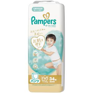 **パンパース 肌へのいちばん パンツ ビッグ 34枚（12-22kg）【P&G パンツタイプ おむつ】