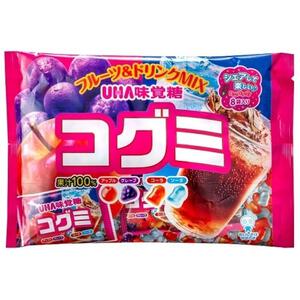 コグミ ファミリーパック 8袋 小粒グミ 個包装 お菓子 グレープ アップル コーラ ソーダ