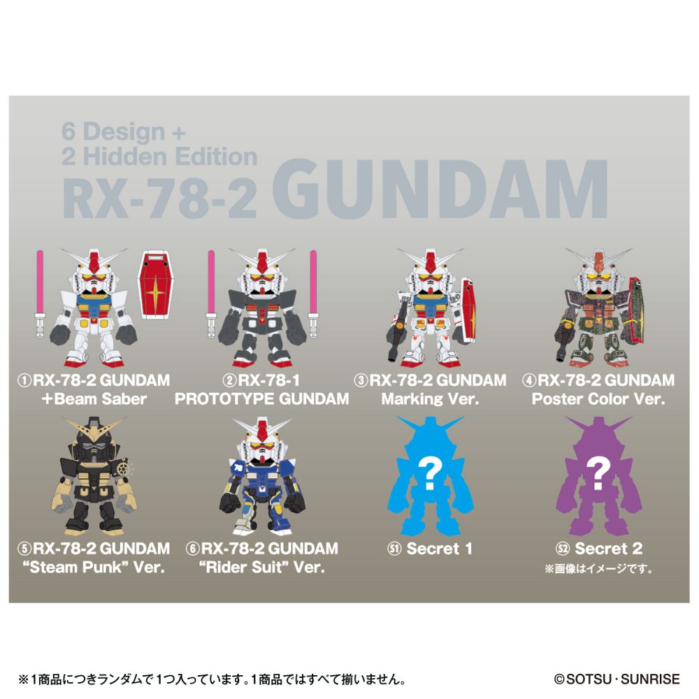 予約受付商品】QMSV mini RX78-2 GUNDAM【種類ランダム】【出荷予定日