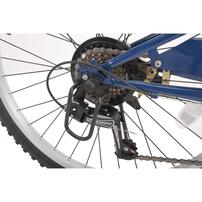 24インチ 身長120～150cm 子供用自転車 フォルクスワーゲン MTB（ブルー）Volkswagen 男の子 外装6段 大型バスケット 鍵 LEDライト スチールフレーム 青 トイザらス限定 8歳 9歳 10歳