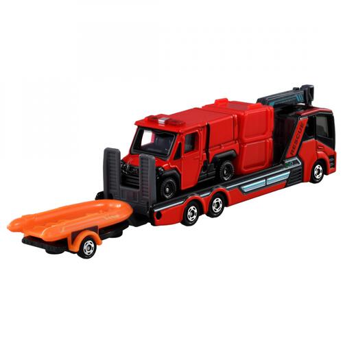 【予約受付商品】トミカ No.132 モリタ 小型オフロード消防車 レッドレディバグ ＆ 搬送車【出荷予定日：2026年6月20日】