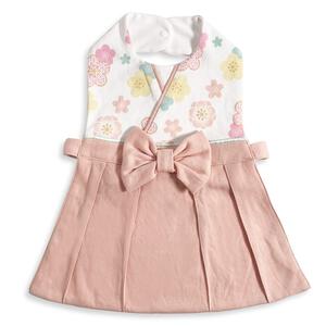 袴風女児スタイ(ピンク×フリー) ベビーザらス限定