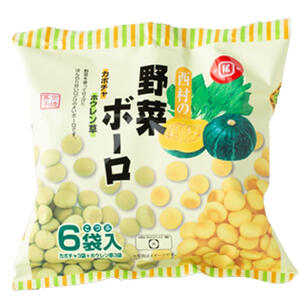野菜ボーロ こつぶ  15g×6パック【離乳食 ベビーフード】 【10ヶ月～】お菓子 ほうれん草 かぼちゃ