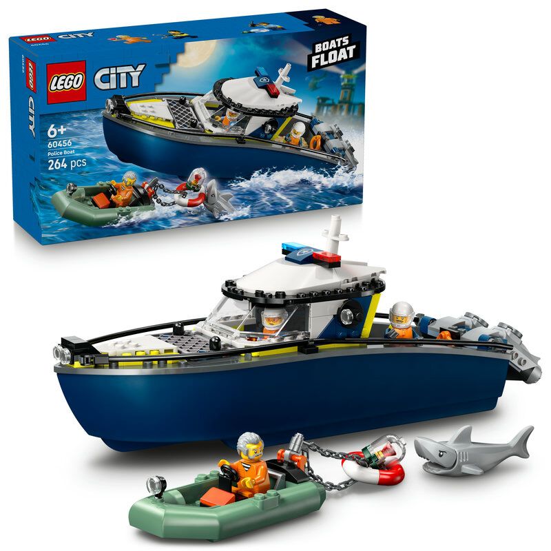 オンライン限定価格】レゴ LEGO シティ ポリスボートチェイス 60456