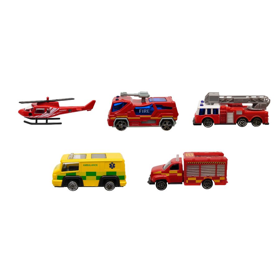 ダイキャスト 5パック レスキューセット トイザらス限定 3歳 4歳 5歳