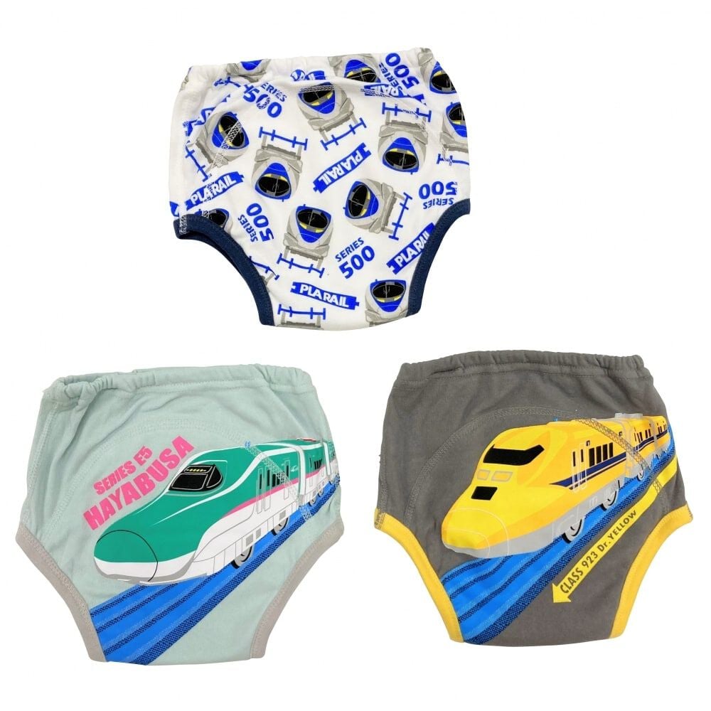 トレーニングパンツ３点セット PLARAIL プラレール 3枚組トレーニングパンツ(ブルー×90cm