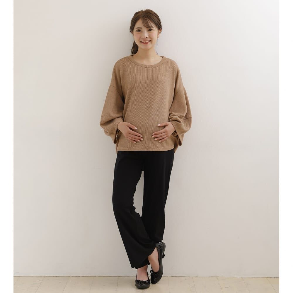 らくちんパンツ ストレート(ブラック×M) | Babies