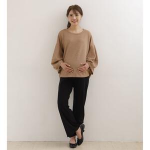 らくちんパンツ ストレート(ブラック&times;M)