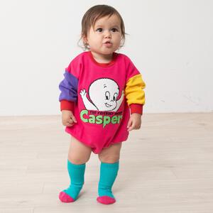 【Welcome to the Universe Baby × chimajiro0730さん】キャスパー 長袖ダルマボディスーツ ピンク×70cm