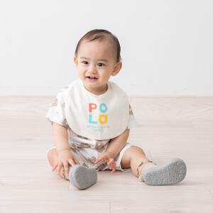 POLO BCS スタイ2枚組  クマ&times;ロゴプリント ベージュ