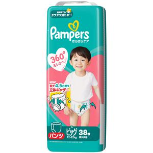 パンパース さらさらケア スーパージャンボ ビッグ（12-22kg）38枚【P&G パンツタイプ おむつ】