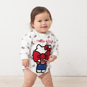SANRIO サンリオ キティ 長袖ダルマボディスーツ ベージュ×70-80cm ベビーザらス限定
