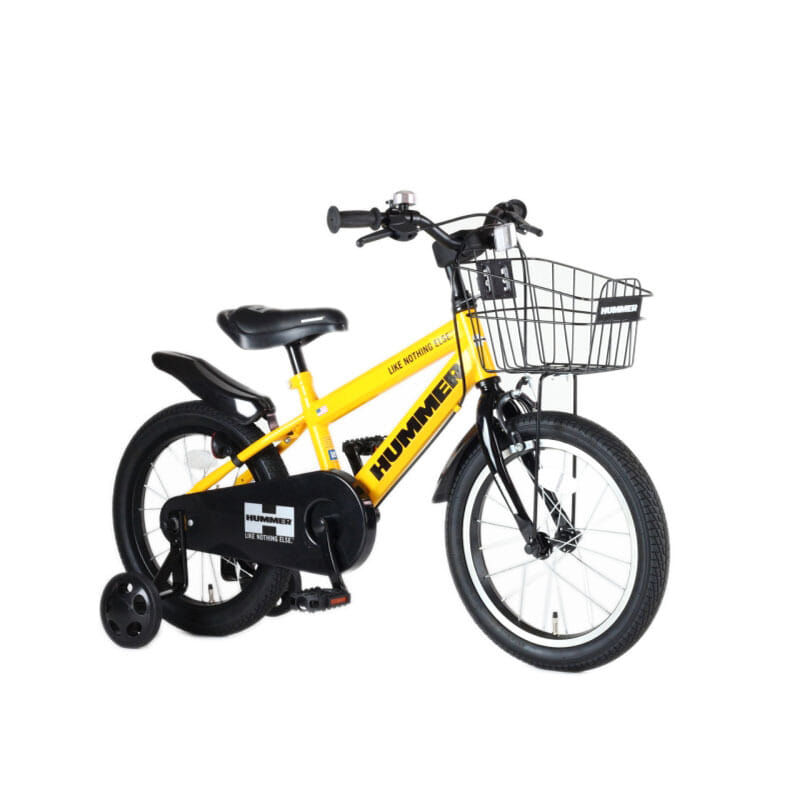 ▷折りたたみ自転車 16インチ 6段切替 ハマー 黄色 イエロー