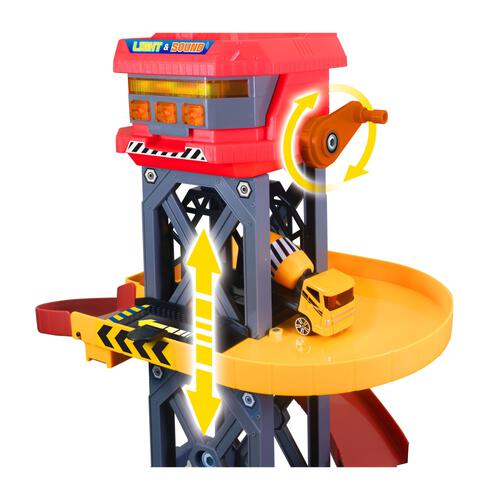 ライト＆サウンド タワークレーン コンストラクションセット トイザらス限定