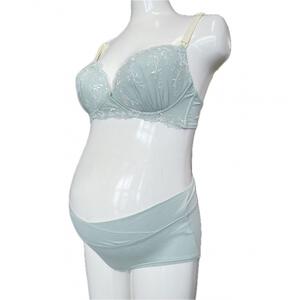 チュールレース ブラ＆ショーツ ミディアムグリーン×M MU ベビーザらス限定